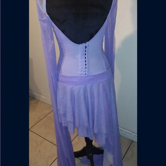 Chic Lavender Off-Shoulder Mini Dress - Picture 8 of 11